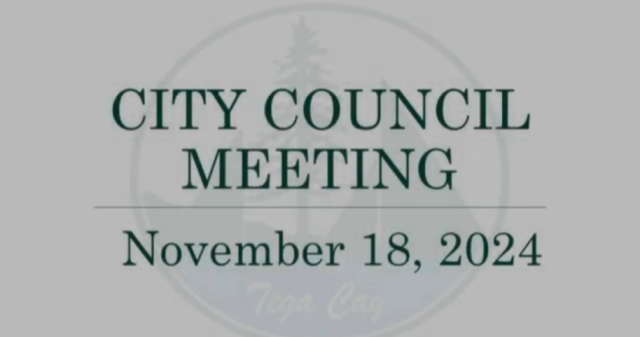 Tega Cay City Council Meeting – November 18, 2024