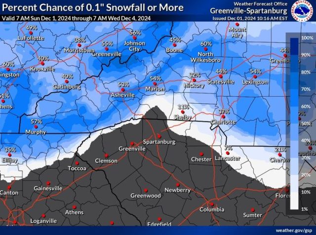 Snow Flurries Possible in Charlotte Monday Night, Ending Historic Snow Drought?