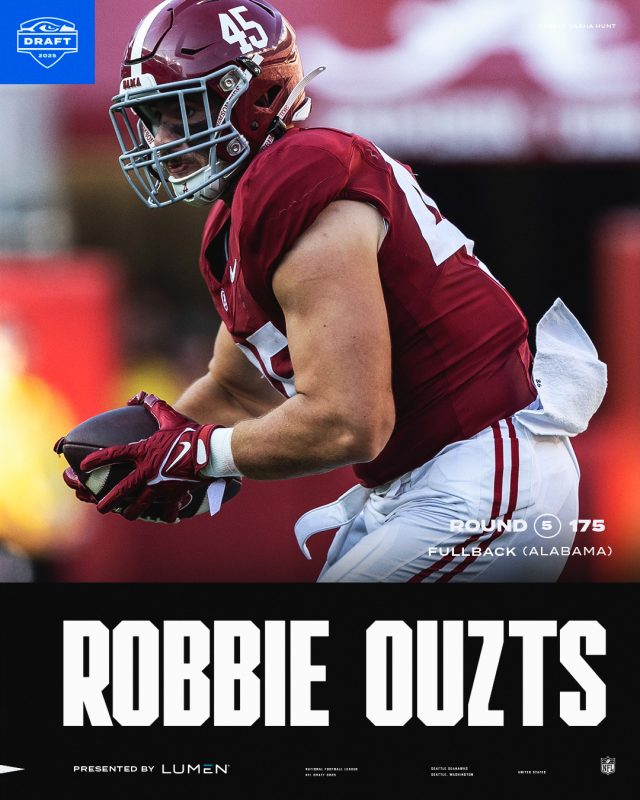 Hometown Hero Headed to the Emerald City: Robbie Ouzts Drafted by the Seattle Seahawks
