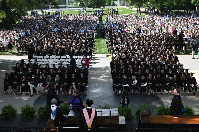 Wofford College confers 452 baccalaureate degrees