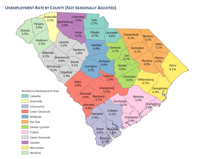 South Carolina’s Job Market Grows in May; Unemployment Rate Ticks Down