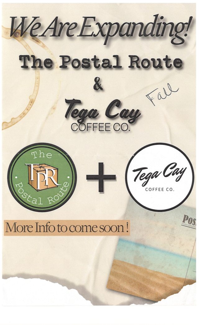 Tega Cay Coffee Company to Open Café Inside Postal Route Gift Shop This Fall