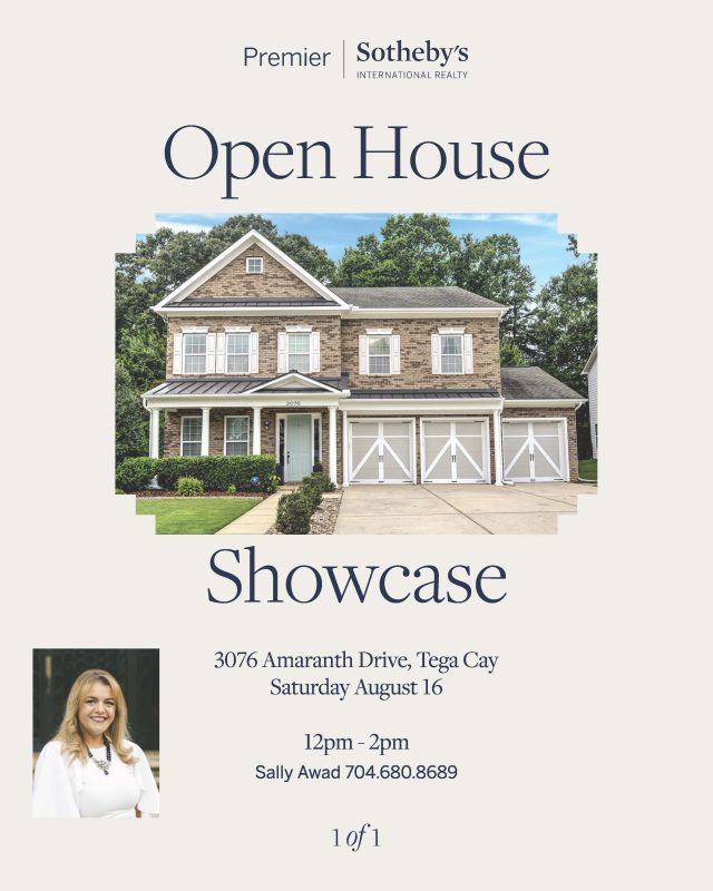Open House in Tega Cay: Six-Bedroom Luxury Home at 3076 Amaranth Drive on August 16
