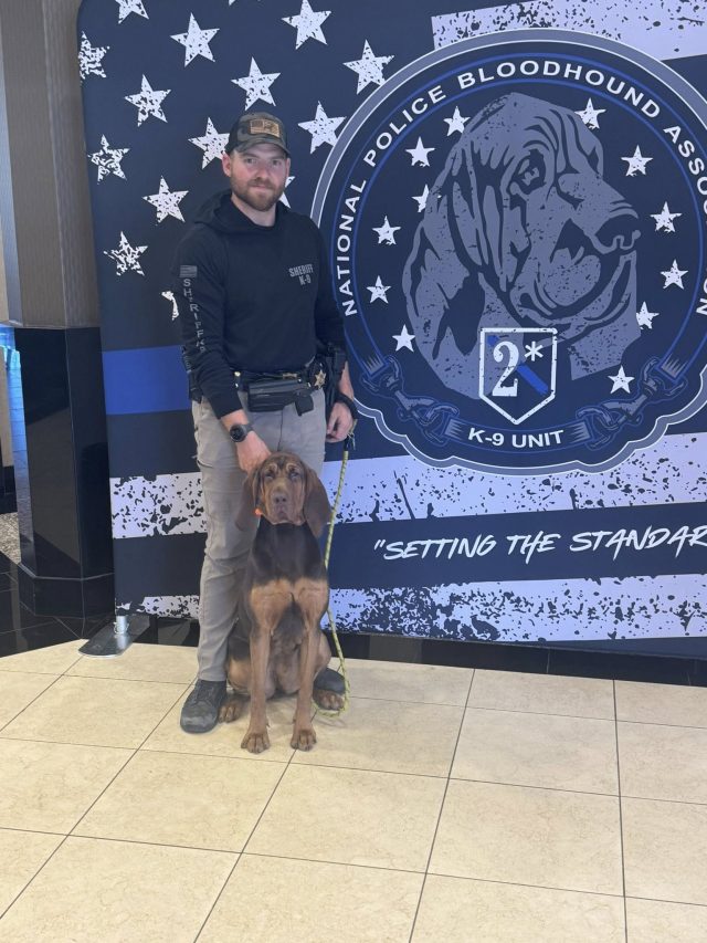 Young K-9 Lucky and Deputy Vitek Earn Certification in Man-Trailing