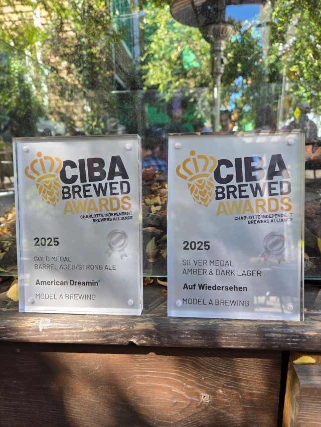 Model A Brewing wins gold and silver at 2025 Charlotte Independent Brewers Alliance Awards