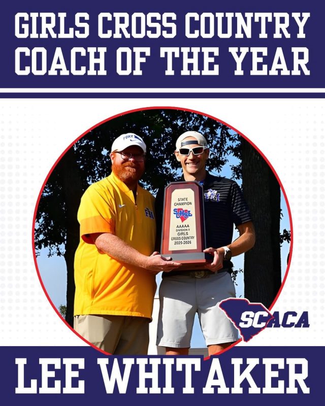 Fort Mill’s Lee Whitaker Named State Coach of the Year Following Historic Cross Country Season