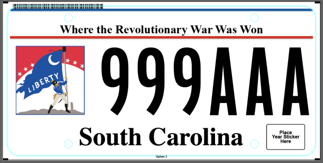 SCDMV to Issue Revolutionary War Plate