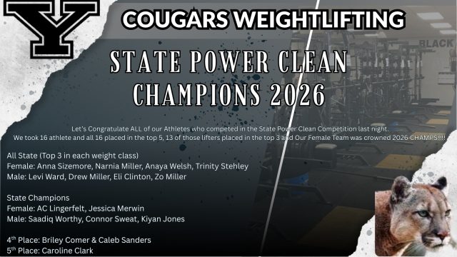 Cougars Weightlifting Dominates at State: Female Team Crowned 2026 Champions