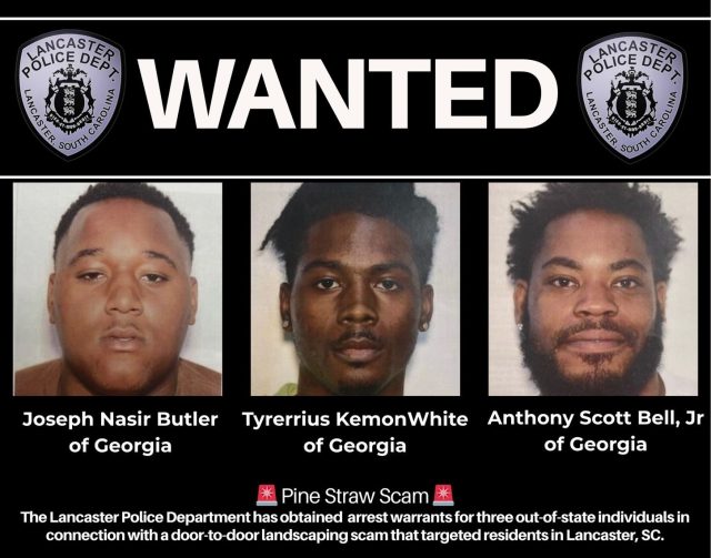 Lancaster Police search for Georgia trio in multi-state pine straw scam targeting homeowners