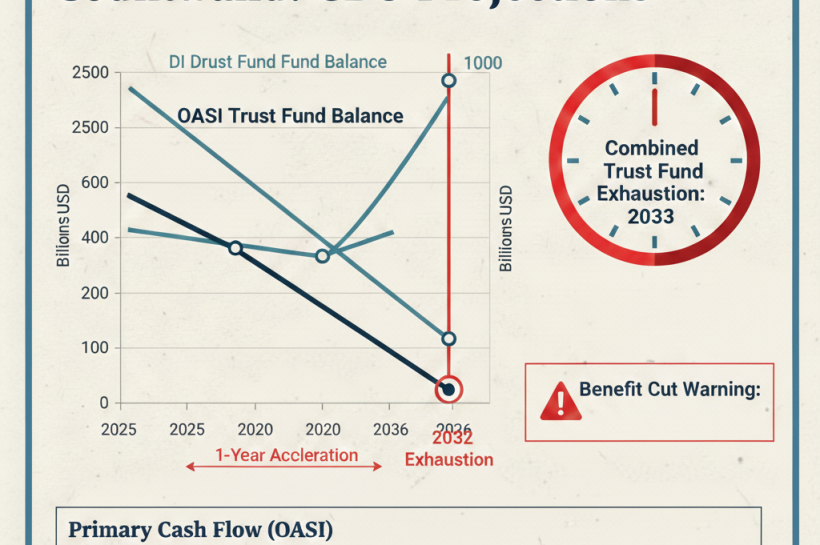 Social Security Faces Accelerated Exhaustion Dates According to Congressional Budget Office