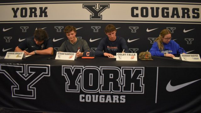 Four York Comprehensive Student-Athletes Celebrate Signing Day