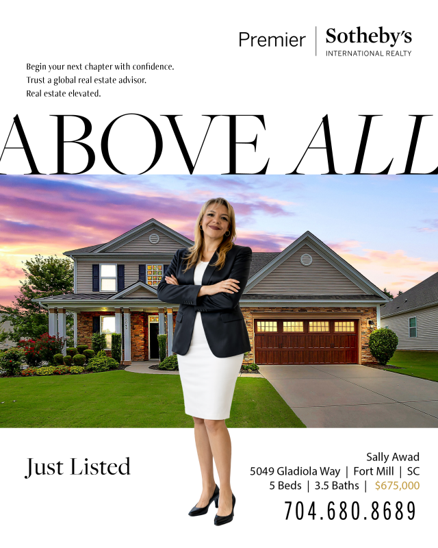 Just Listed: Premier Sotheby’s Unveils Stunning 5-Bedroom Home in Tega Cay’s Lake Ridge