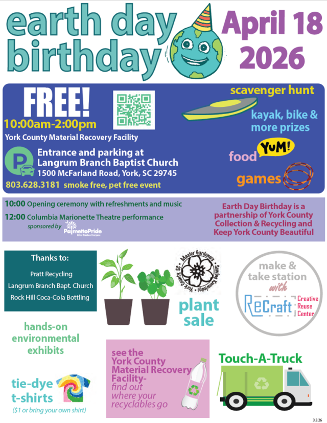 Celebrate Earth Day Birthday on April 18 in York County — Free Fun for the Whole Family
