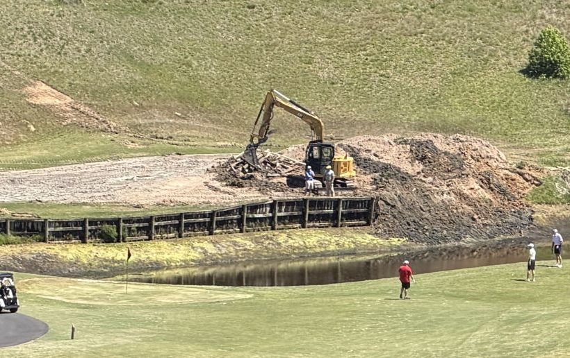 Goodbye, Wall: Tega Cay Golf Course Begins Demolition of Notorious Greenside Barriers on Holes 10 and 18